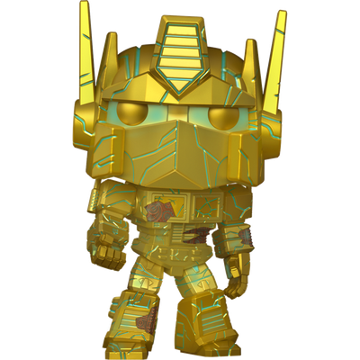 Transformers - Optimus Prime Gold Pop! Vinyl Figure Pop! Protector (Supreme Limited Edition)