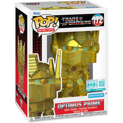 Transformers - Optimus Prime Gold Pop! Vinyl Figure Pop! Protector (Supreme Limited Edition)