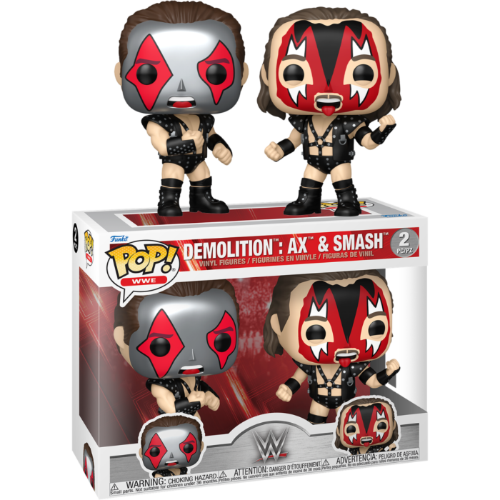 Pre-Order: WWE - Demolition: Ax &amp; Smash Metallic Pop! Vinyl Figure 2-Pack