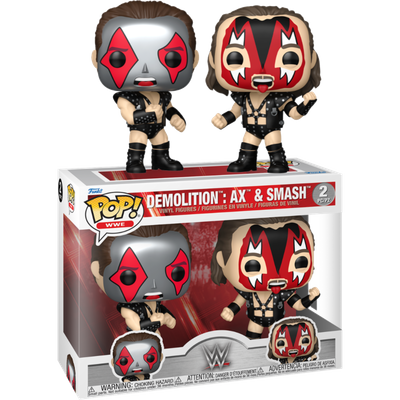 Pre-Order: WWE - Demolition: Ax &amp; Smash Metallic Pop! Vinyl Figure 2-Pack
