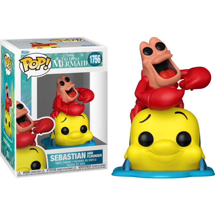 Pre-Order: The Little Mermaid (1989) - Sebastian and Flounder Pop! Vinyl Figure