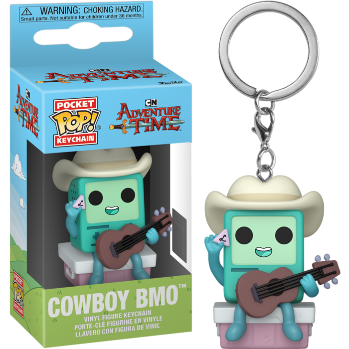 Pre-Order: Adventure Time - Cowboy BMO with Guitar Pocket Pop! Keychain