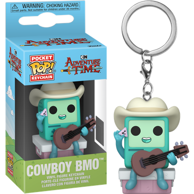 Pre-Order: Adventure Time - Cowboy BMO with Guitar Pocket Pop! Keychain