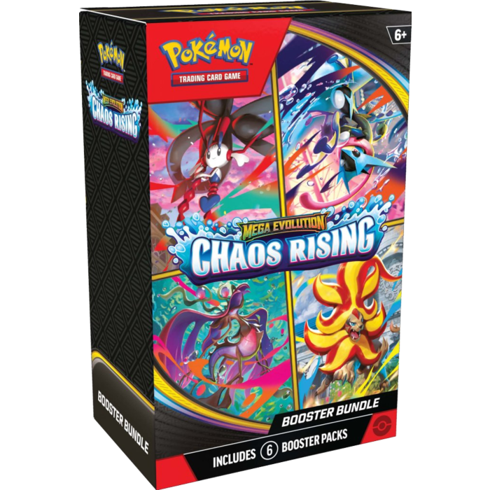 Pre-Order: Pokemon - Mega Evolution 4 Chaos Rising Booster Bundle (6 Packs)