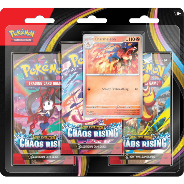Pokemon - Mega Evolution 4 Chaos Rising Three Booster Blister Pack