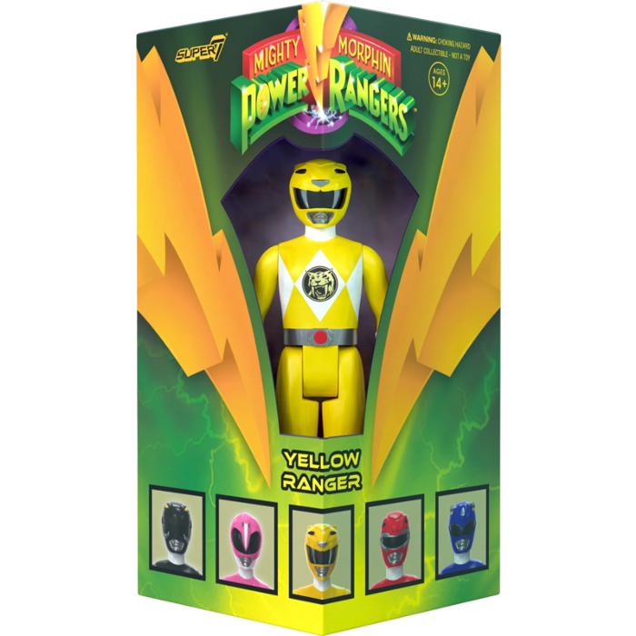 Mighty Morphin Power Rangers - Yellow Ranger ReAction 3.75" Action Figure (2023 SDCC Exclusive)