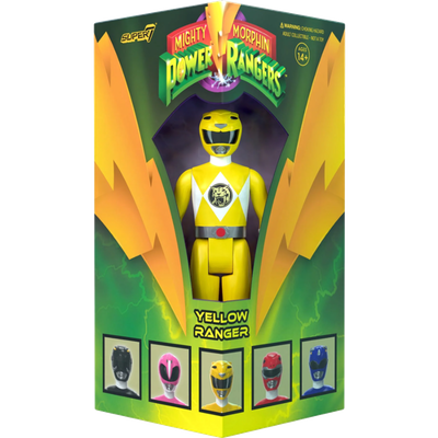 Mighty Morphin Power Rangers - Yellow Ranger ReAction 3.75" Action Figure (2023 SDCC Exclusive)