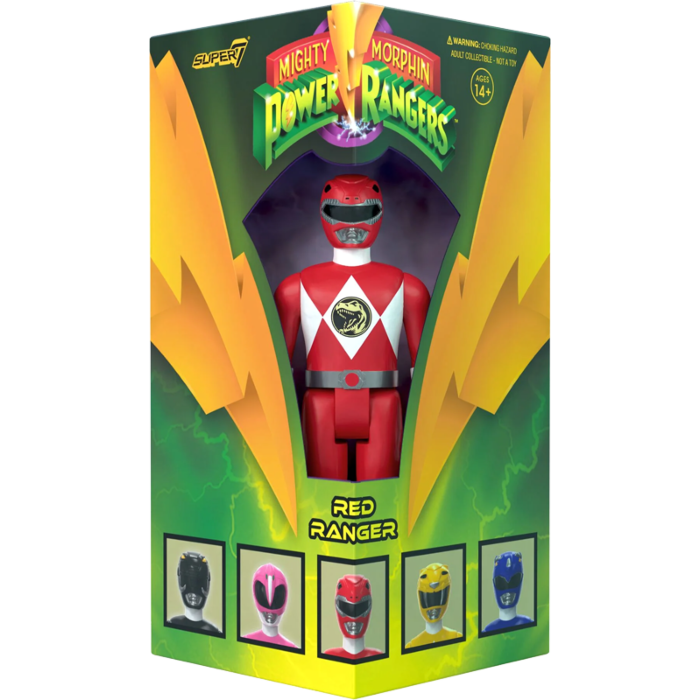 Mighty Morphin Power Rangers - Red Ranger ReAction 3.75" Action Figure (2023 SDCC Exclusive)