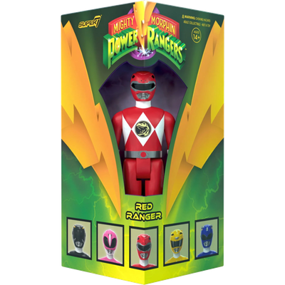 Mighty Morphin Power Rangers - Red Ranger ReAction 3.75" Action Figure (2023 SDCC Exclusive)