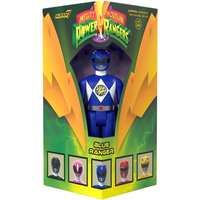 Mighty Morphin Power Rangers - Blue Ranger ReAction 3.75" Action Figure (2023 SDCC Exclusive)