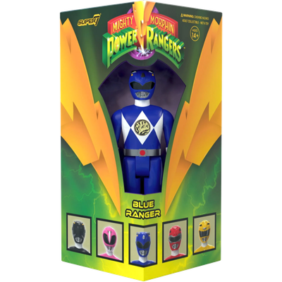 Mighty Morphin Power Rangers - Blue Ranger ReAction 3.75" Action Figure (2023 SDCC Exclusive)