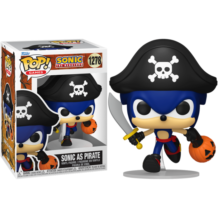 Pre-Order: Sonic the Hedgehog - Sonic as Pirate (Halloween) Pop! Vinyl Figure