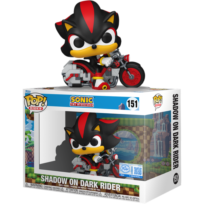 Pre-Order: Sonic the Hedgehog - Shadow on Dark Rider Pop! Rides Vinyl Figure