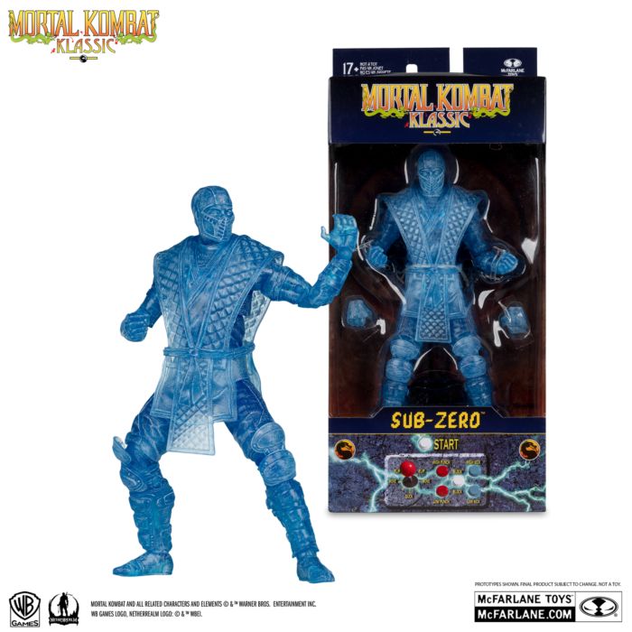 Pre-Order: Mortal Kombat - Klassic Sub-Zero (Ice Clone) 7" Scale Action Figure