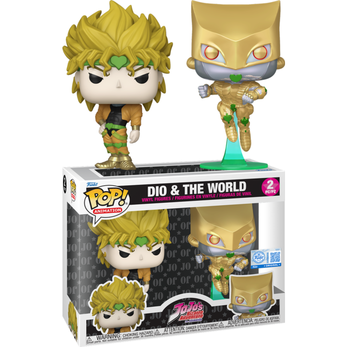 JoJo's Bizarre Adventure - Dio &amp; The World Pop! Vinyl Figure 2-Pack