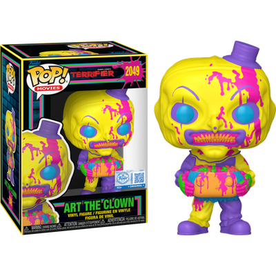 Pre-Order: Terrifier - Art the Clown with Head Blacklight Pop! Vinyl Figure