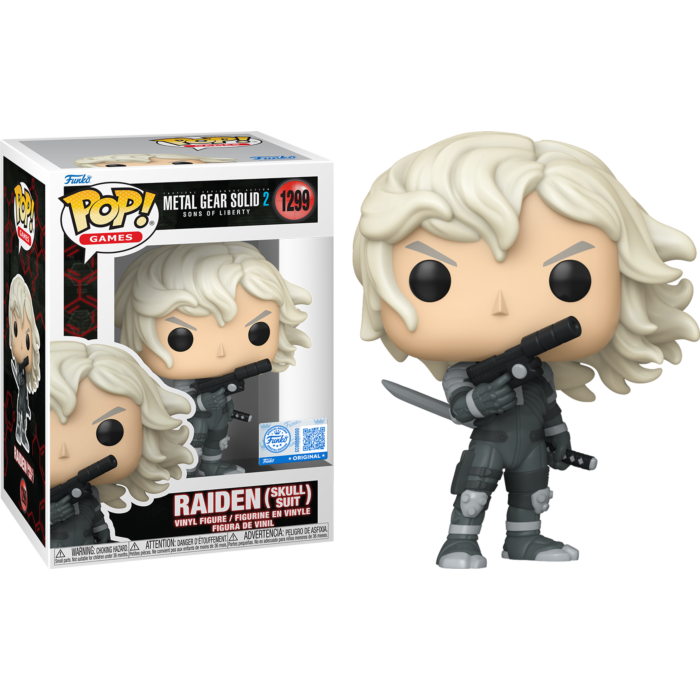 Pre-Order: Metal Gear Solid 2: Sons of Liberty - Raiden (Skull Suit) Pop! Vinyl Figure