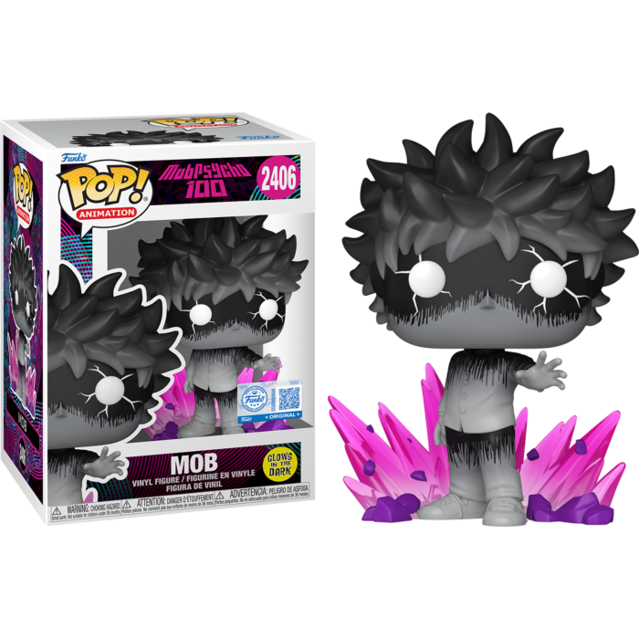 Pre-Order: Mob Psycho 100 - Mob with Aura (Shigeo) Glow-in-the-Dark Pop! Vinyl Figure