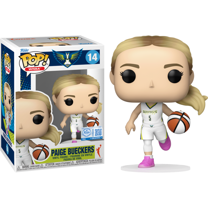 Pre-Order: WNBA Basketball - Paige Bueckers (Heroine Edition) Dallas Wings Pop! Vinyl Figure