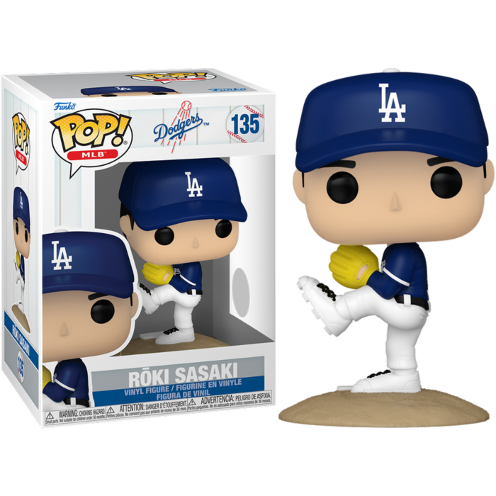Pre-Order: MLB Baseball: Los Angeles Dodgers - Roki Sasaki Pop! Vinyl Figure