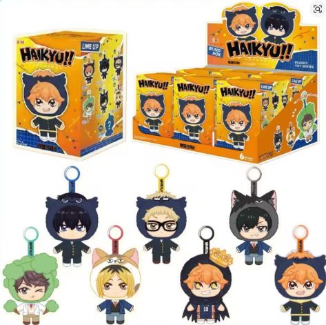 Top Toys Eaki -Haikyu!! Mascot Pendant Plush Blind Box ( 1 Seal Case of 6 Boxes)