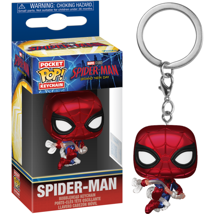 Spider-Man: Brand New Day (2026) - Spider-Man Metallic Pocket Pop! Keychain
