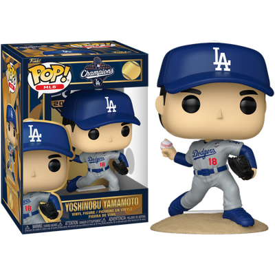 Pre-Order: MLB Baseball: Los Angeles Dodgers - Yoshinobu Yamamoto (2025 World Series MVP) Pop! Vinyl Figure