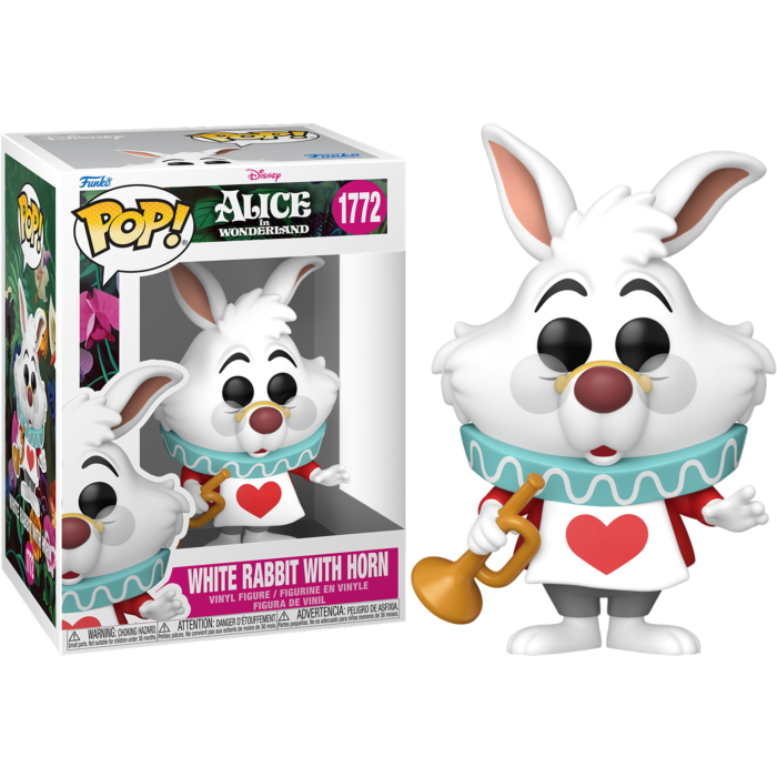 Pre-Order: Alice in Wonderland (1951) - White Rabbit with Horn Pop! Vinyl Figure