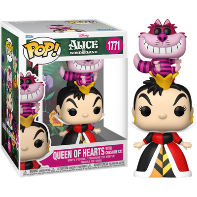Pre-Order: Alice in Wonderland (1951) - Queen of Hearts with Cheshire Cat Pop! Premium Vinyl Figure