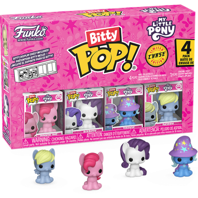 My Little Pony - Pinky Pie, Rarity, Trixie &amp; Derpy Bitty Pop! Vinyl Figure 4-Pack