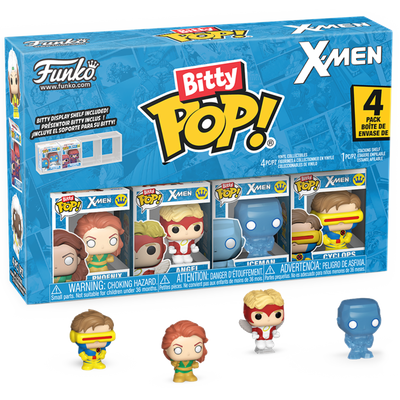 X-Men - Phoenix, Angel, Iceman &amp; Cyclops Bitty Pop! Vinyl Figure 4-Pack