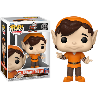 Pre-Order: NFL Football: Mascots - Cleveland Browns Brownie the Elf Pop! Vinyl Figure