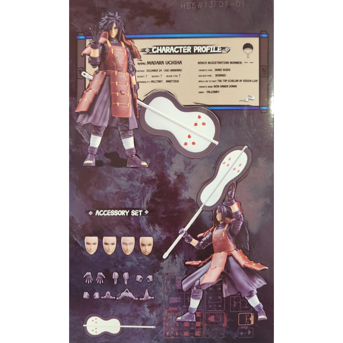 Blokees Naruto: Shippuden - Madara Uchiha (Reanimation Jutsu) Articulated Model Kit