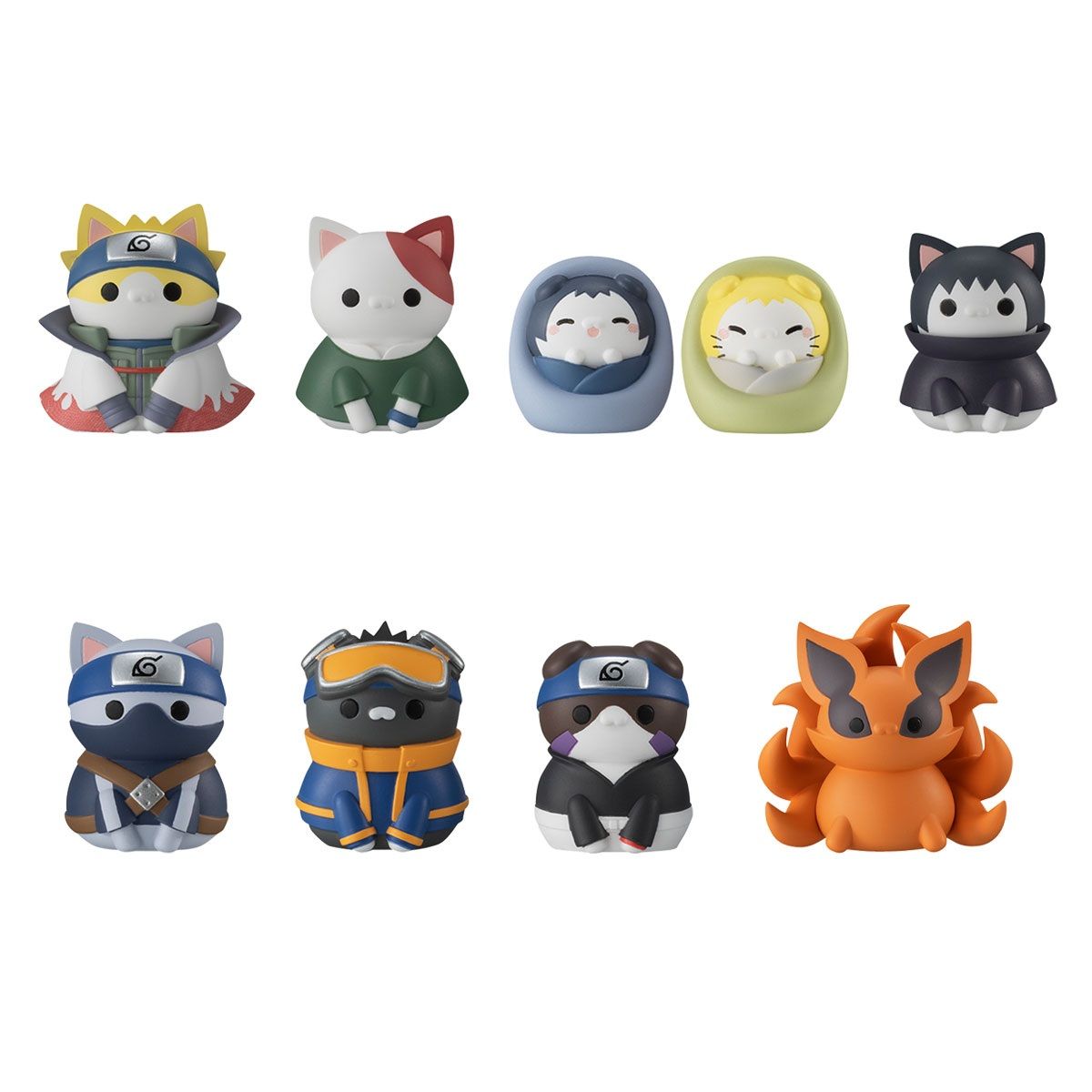 Naruto: Shippuden Nyaruto! Mega Cat Project Once Upon a Time in Konoha Village Box of 8 Figures