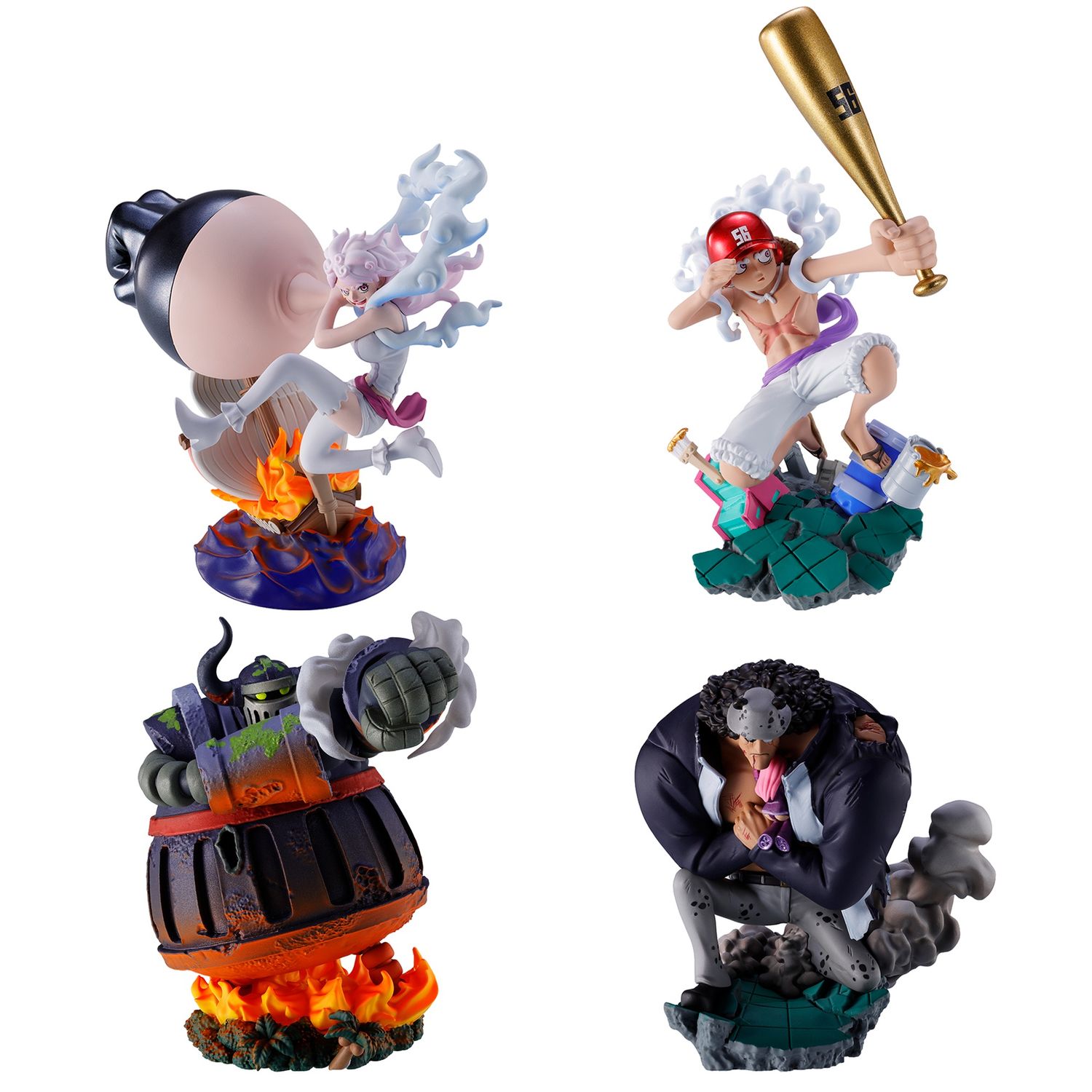 Pre-Order: One Piece Logbox Re:Birth Petitrama Egghead 02 Box of 4 Figures - Mighty Toys Australia