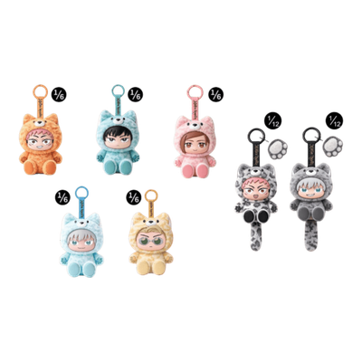 Pre-Order: Puremind- Jujutsu Kaisen – Chibi Beast Plush Keychain Blind Box (1 seal case of 12 blind boxes)