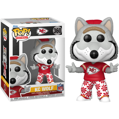 Pre-Order: NFL Football: Mascots - Kansas City Chiefs KC Wolf Pop! Vinyl Figure