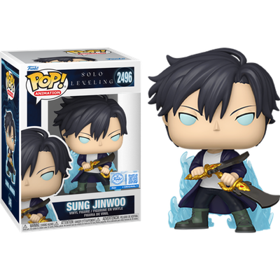 Pre-Order: Solo Leveling - Sung Jinwoo (Blue Aura) Chase Pop! Vinyl Figure Bundle of 6 (Set of 6 Pops)