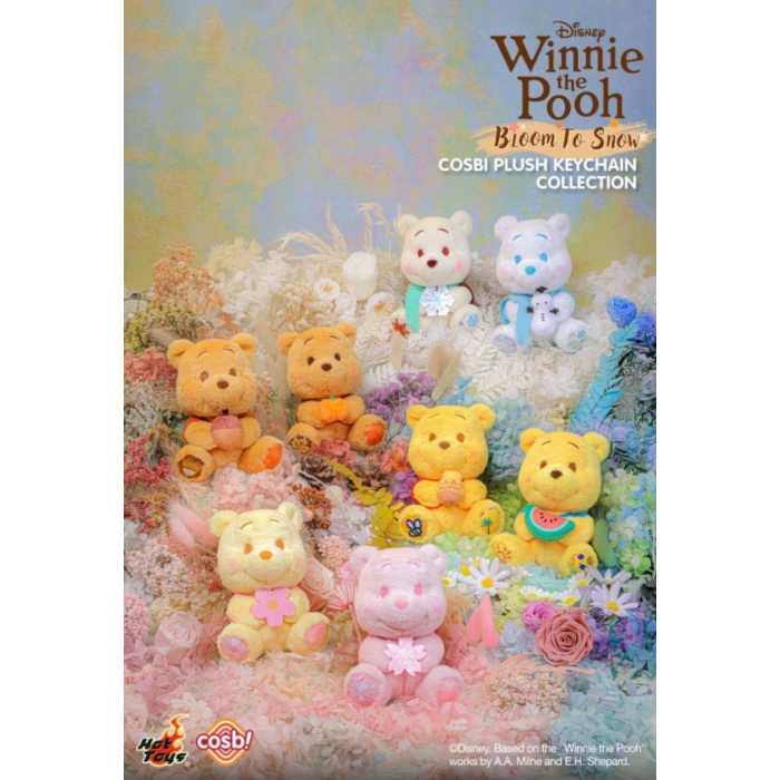 Winnie the Pooh - Bloom to Snow Cosbi Collection Plush Keychain Blind Box Hot Toys Figure (1 Single Box) - Mighty Toys…