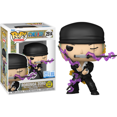 Pre-Order: One Piece - Roronoa Zoro (Dressrosa Arc) Glow-in-the-Dark Pop! Vinyl Figure