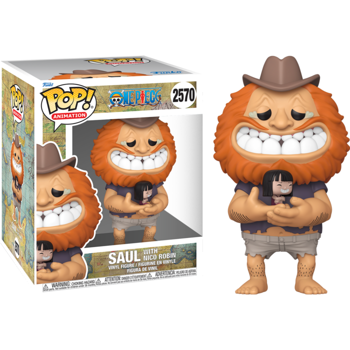 One Piece - Saul with Nico Robin Super Sized 6" Pop! Vinyl Figure