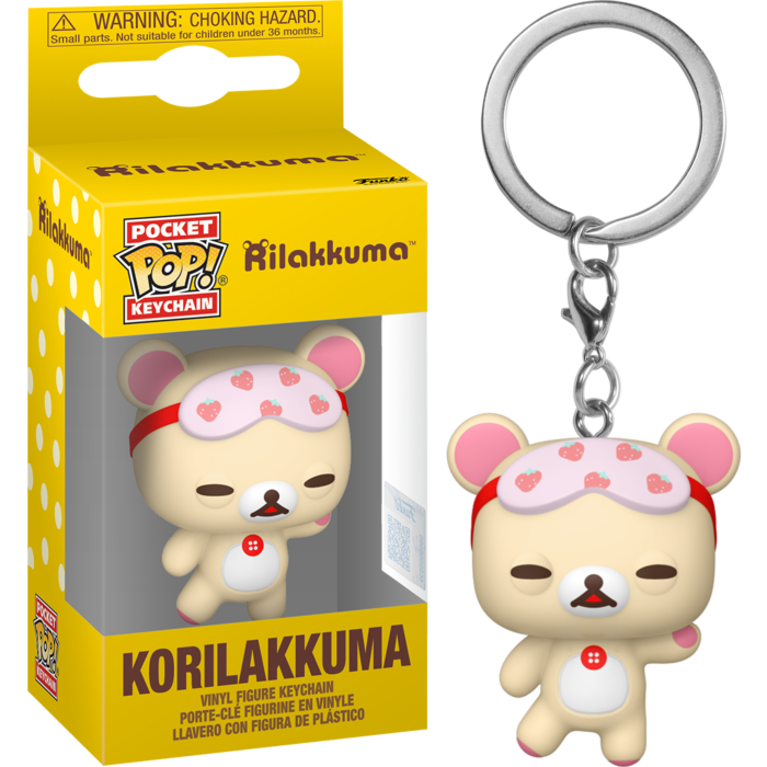 Rilakkuma - Korilakkuma (Sleepy) Pocket Pop! Keychain