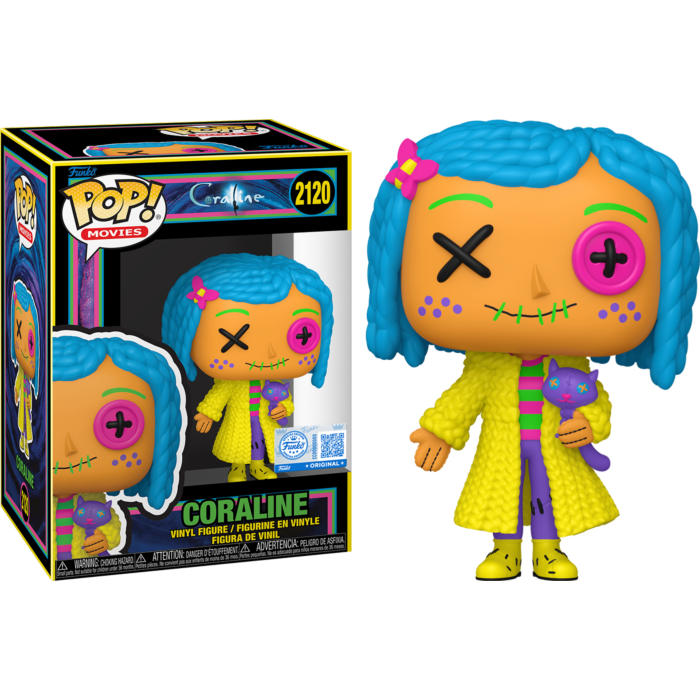 Coraline - Coraline Patchwork Blacklight Pop! Vinyl Figure