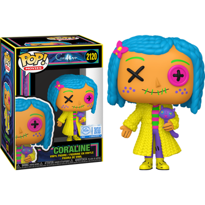 Pre-Order: Coraline - Coraline Patchwork Blacklight Pop! Vinyl Figure
