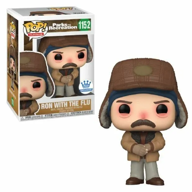 Parks and Recreation Ron with the flu Pop! Vinyl Figure (Funko Exclusive)