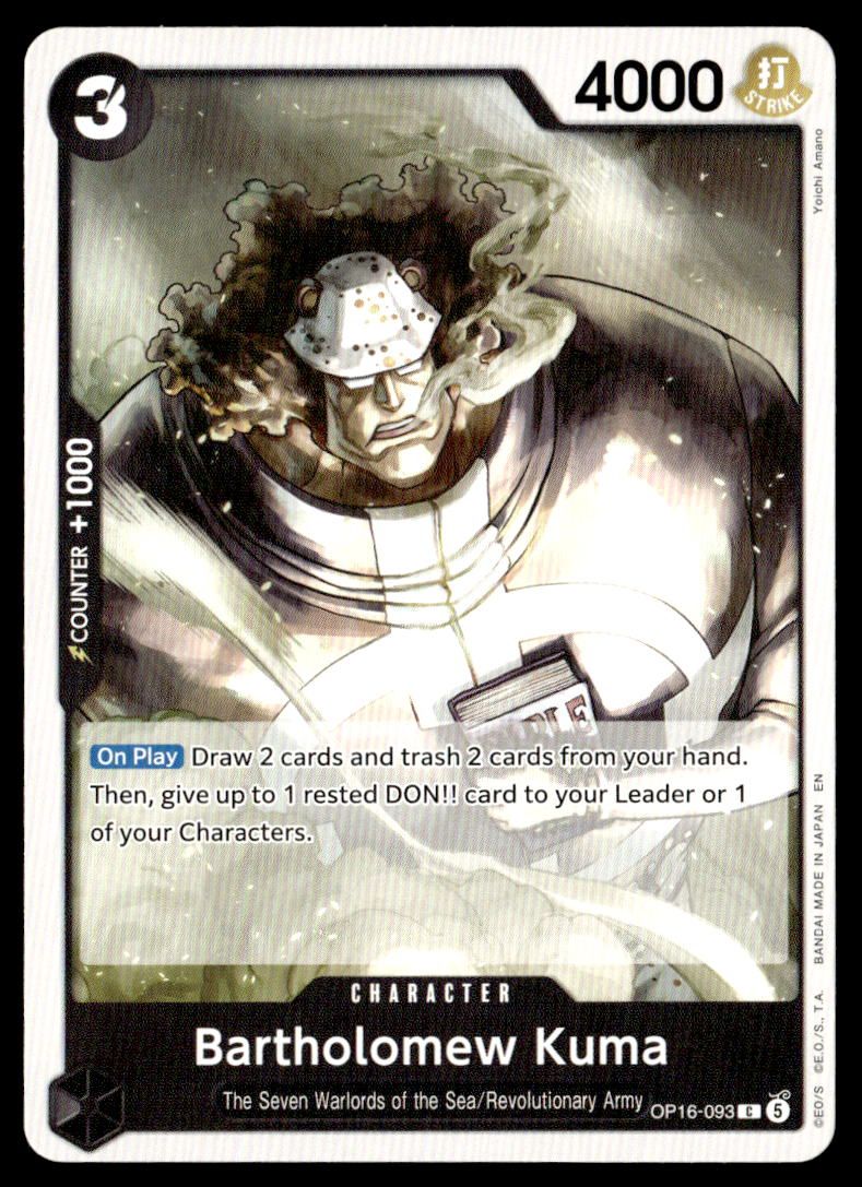 Bartholomew Kuma (093) C The Time of Battle OP16-093