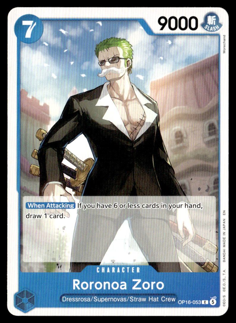 Roronoa Zoro (053) C The Time of Battle OP16-053