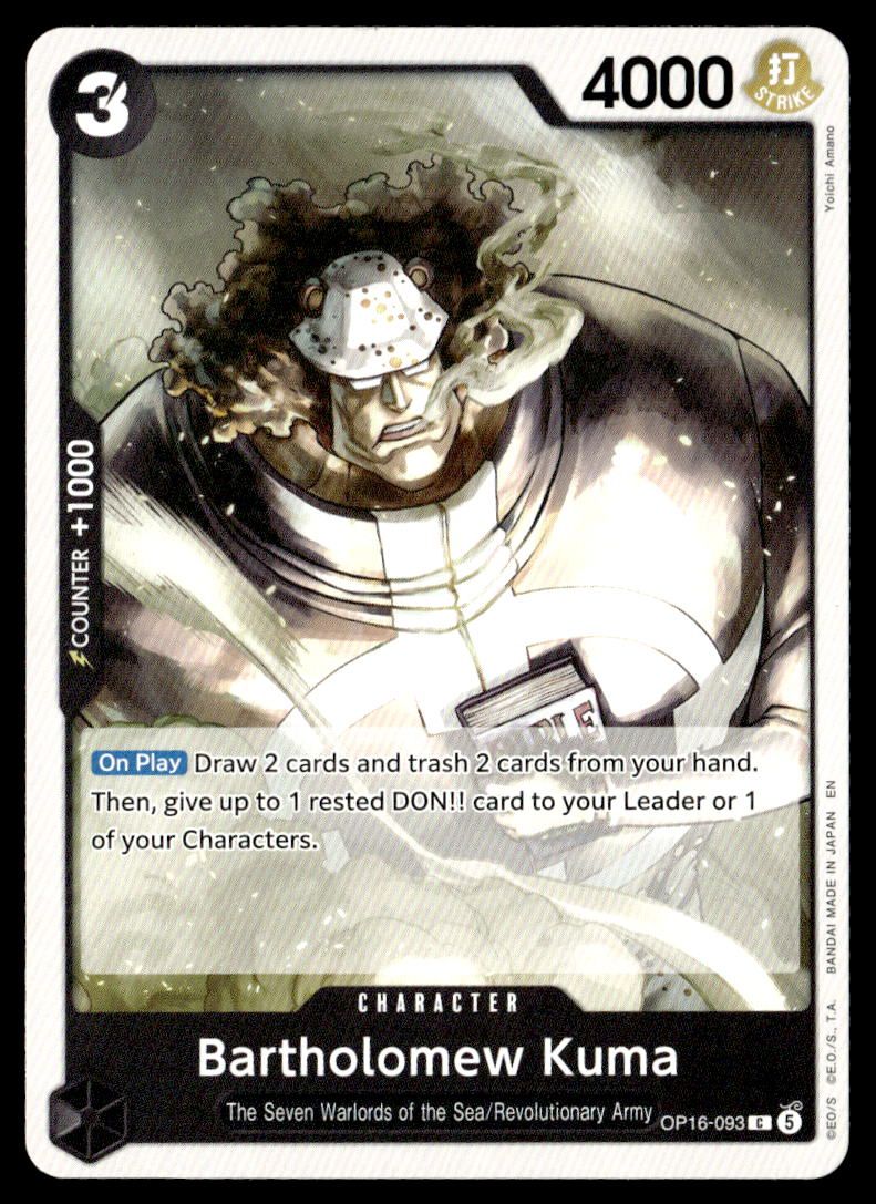 Bartholomew Kuma (093) C The Time of Battle OP16-093