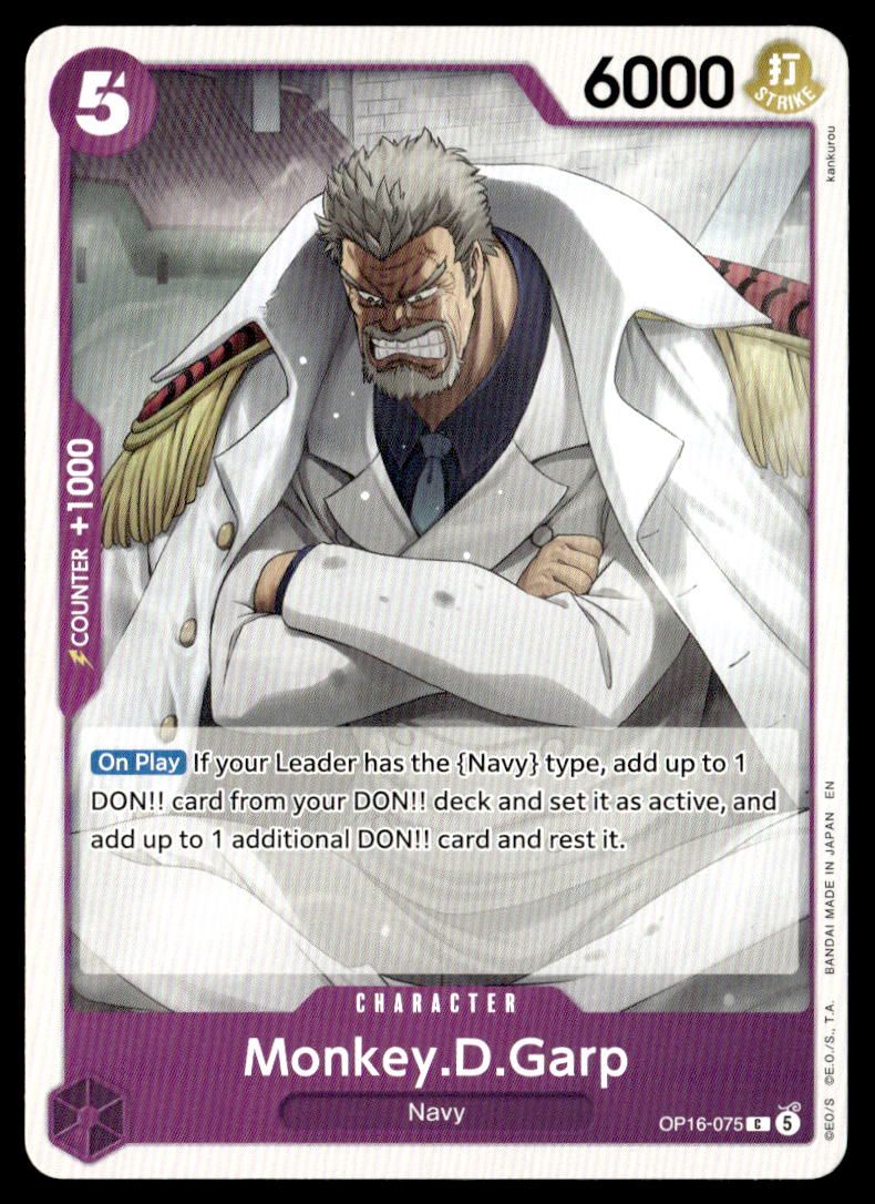 Monkey.D.Garp C The Time of Battle OP16-075