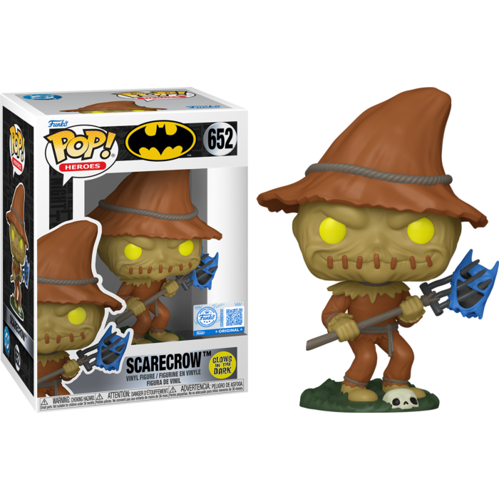 Batman: The Animated Series - Scarecrow with Pitchfork Glow-in-the-Dark Pop! Vinyl Figure